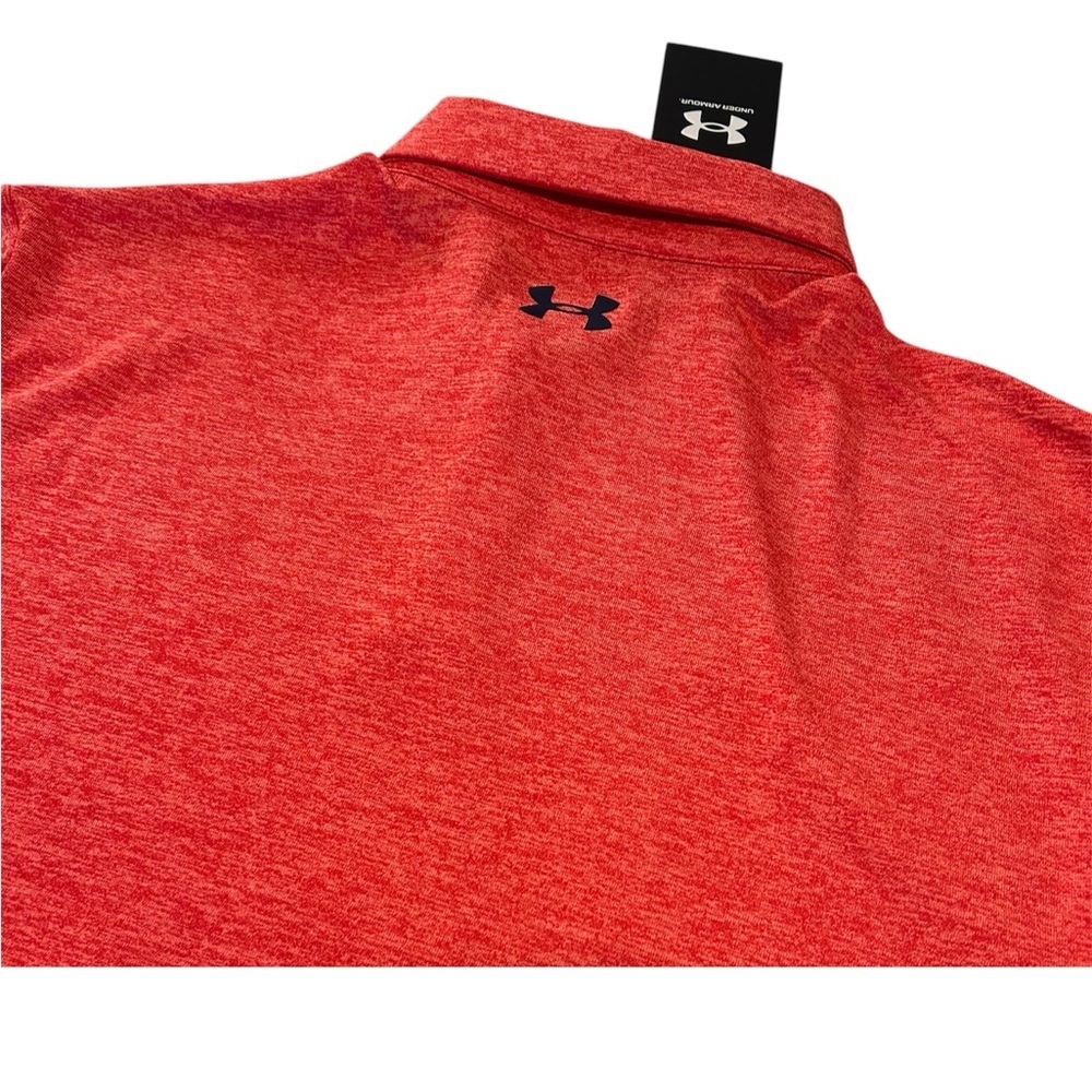 Under Armour Men's Heather Red Play-Off Polo, NWT, Size M - Picture 4 of 5